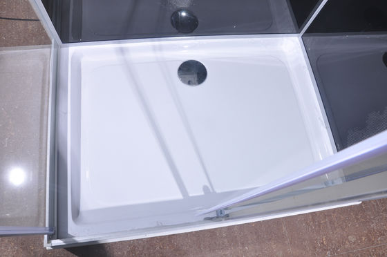 silive gemalte quadratische Duschkabine mit weißem Acryl-ABS Behälter