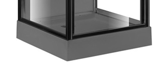 Klarglas-Duschkabine des Gelenk-Tür-Quadrat-4mm ausgeglichene mit schwarzem Acrylbehälter