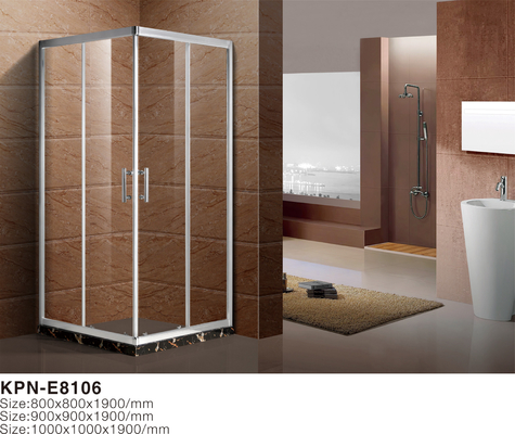 Quadrat 6mm milderte Glas-900x900x2000mm Badezimmer gebogene Eckduscheinschließung, Dusche und Bad-Einschließungen