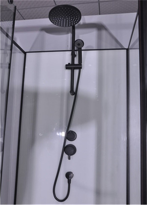 Mode-Gelenk-Tür, Eckduschkabinen, quadratische Duschkabine mit weißem Acrylbehälter