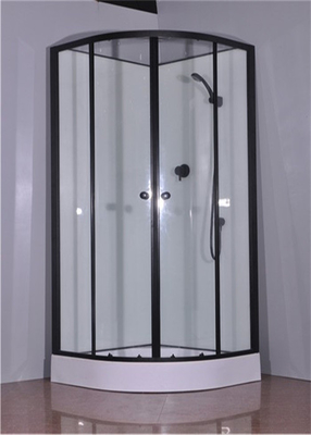 900*900*2150mm schwarze Aluminiumlegierungs-Rahmen-Hartglas-Duschkabine
