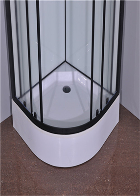 900*900*2150mm schwarze Aluminiumlegierungs-Rahmen-Hartglas-Duschkabine
