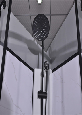 Badezimmer-Duschkabinen, Duscheinheiten 850 x 850 x 2250 Millimeter Schwarzaluminium