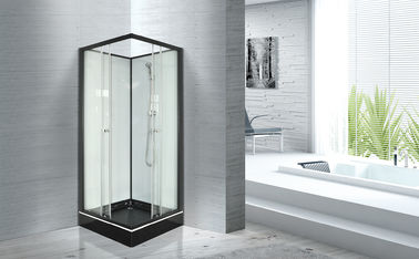Populäres Badezimmer-Glasduschkabinen 800 x 800 mit quadratischem schwarzem ABS Behälter