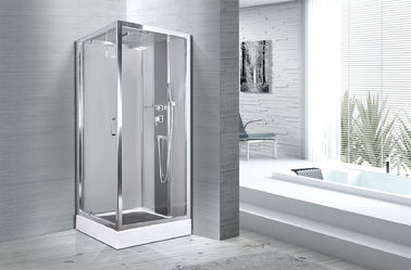Badezimmer-Duschkabinen weiße ABS Behälter-Chrom-Profile des Quadrat-900 x 900