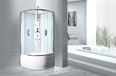 Weiße ABS Behälter-Chrom-Profil-Badezimmer-Duschkabinen 900 x 900 x 2350 Millimeter