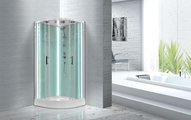 Freie stehende Quadrant-Duschkabinen mit transparenter ausgeglichenes Glas-örtlich festgelegter Platte