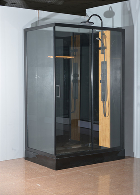 Duschkabine mit weißem Acrylschwarzem Aluminium des behälters 1200*800*2250cm