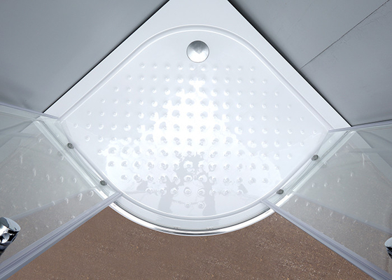 Gebogene Eckduscheinschließung, 900x900x2000mm Dusche und Bad-Einschließungen chromieren Aluminium