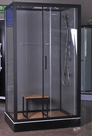 Luxusmassage-Ecken-Duschkabinen, rechteckige Duschkabine mit Bambussitz 1200x800x2150mm