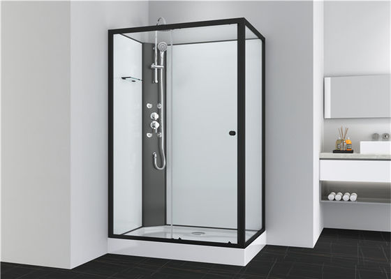 Badezimmer-Duschkabinen, Quadrant-Duscheinheiten 1100 x 800 x 2250 Millimeter Schwarzaluminium