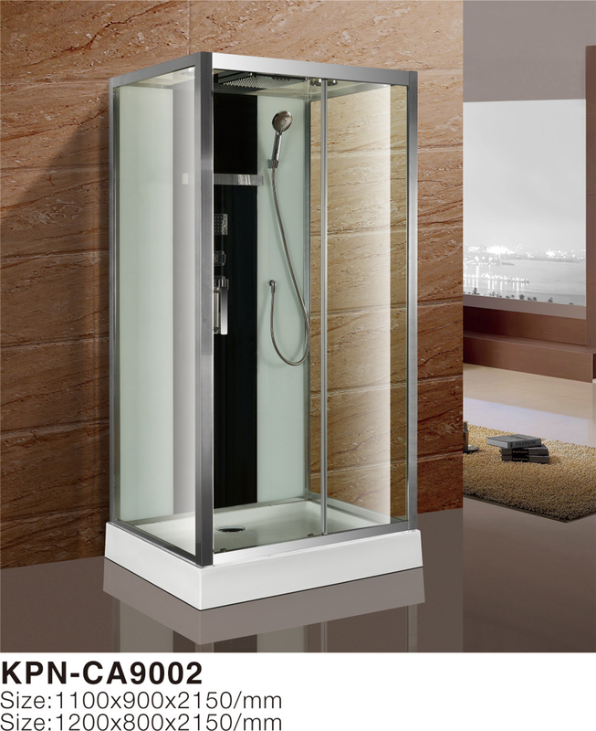 Eckinstallation Glas Duschkabine 1100*900*2100mm in Chrom mit Rahmen